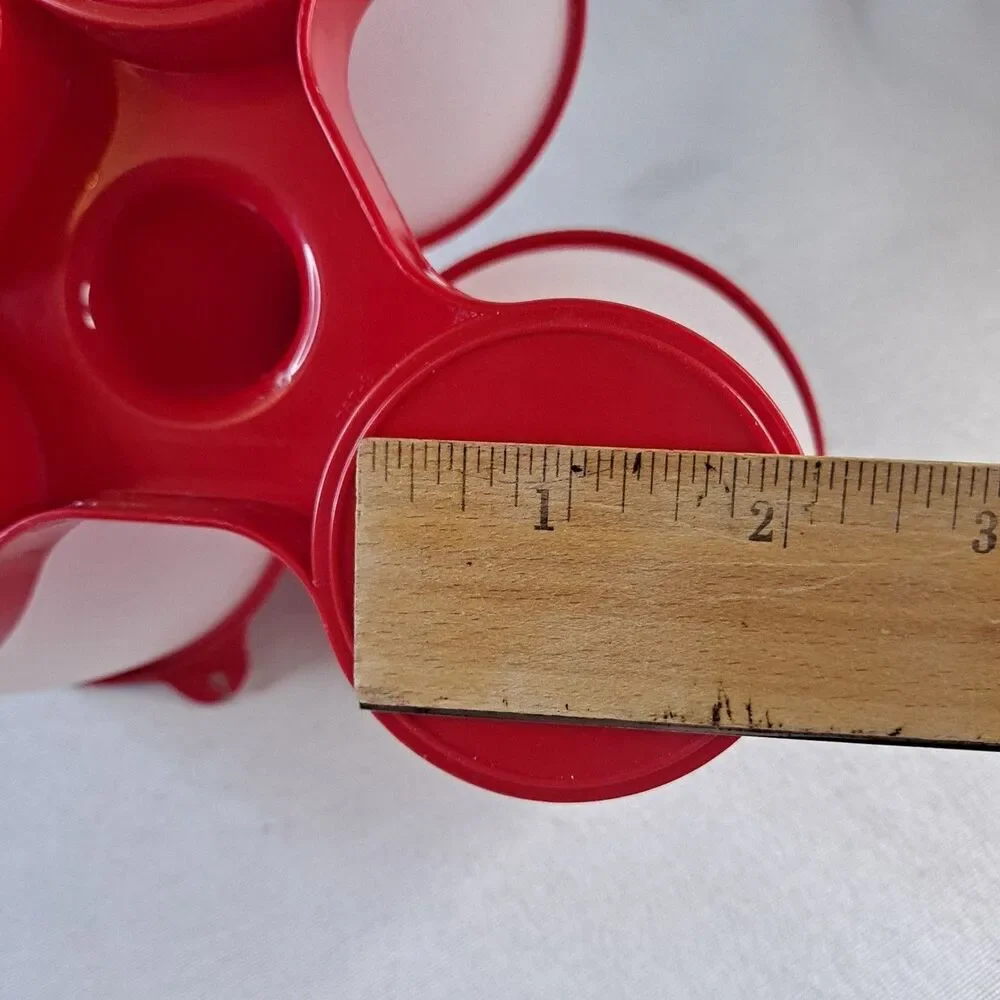 Tupperware Condiment Caddy Red/Clear Picnic Camping
